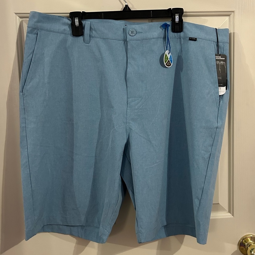 NWT Travis Mathew Men’s Size 42 Prestige Mediterranean Blue Performance Shorts - Picture 4 of 13